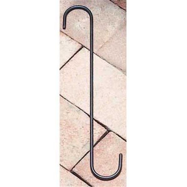 Village Wrought Iron Village Wrought Iron SH-12-B 12 in. S-Hook with 1.5 in. Openings - Black SH-12-B